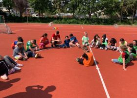 Das DFB-Mobil macht Station an der PGS